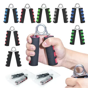 Factory Source Adjustable Forearm Wrist Spring Gripper Hand Grip Strengthener with Foam Grip for Strength Training
