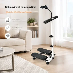 Factory Stepper with Multifunctional Cardio Pedals and Phone Holder for Indoor Home Exercise
