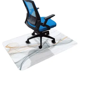 Factory Study/Living Room Non-Slip PVC 2mm Thick Nordic Style Floor Mat Chair Cushion Seat Pad for Hardwood/Tile