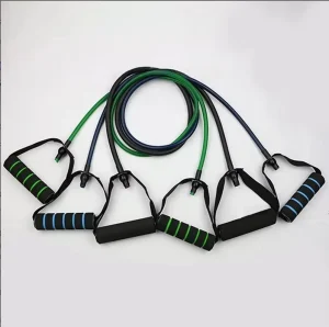 Factory-Supplied Household Shoulder and Neck Stretching Strap, Figure-Eight Latex Resistance Band