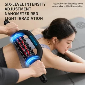 Factory Supplier Electric Handheld Rolling Massager with Hands Free Base for Deep Tissue Muscle Recovery Massage Roller Tool