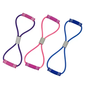 Factory Supply 8 Shape Elastic Pull Rope Multi Resistance Yoga Fitness Resistance Band