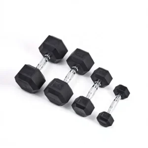 Factory Supply Cast Iron Core Hex Dumbbell Weight Set for Arm Exercise