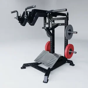 Factory Supply Commercial Gym Power Bodybuilding Fitness Equipment Steel Plate-Loaded Thigh Trainer Squat Machine