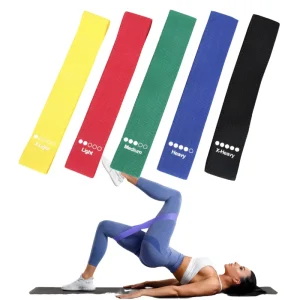 Factory Supply Custom Latex 5-Piece Stretch Mini Loop Bands for Women’s Home Gym, Yoga, and Strength Training