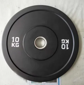 Factory Supply Custom Logo Fitness Equipment Weight Lifting Black Rubber Competition Bumper Plates