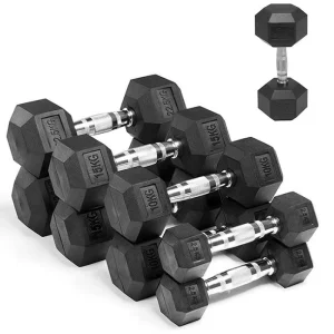 Factory Supply Custom Logo Weight Fitness Weightlifting Hex Dumbbells Set Workout Dumbbell