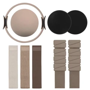 Factory Supply Eco-Friendly Multi-Piece Pilates Kit with Pilates Ring Resistance Band Ball Set and EVA Bag