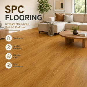 Factory Supply Eco-Friendly Sound-Insulating SPC Vinyl Flooring 8mm 14mm for Indoor Use