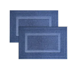 Factory Supply Embossed Indoor Outdoor Polyester Dust Removal Floor Door Mat