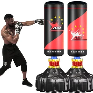 Factory Supply Freestanding Punching Bag, PU Fabric, Heavy-Duty, for Boxing and Gym Training