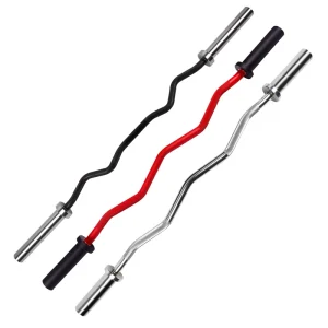Factory Supply Gym Equipment Chromed Curl Barbell for Power Training