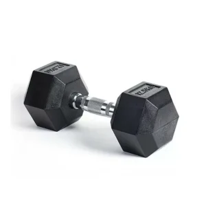 Factory Supply Hex Rubber Dumbbell Set with Cast Iron Weights
