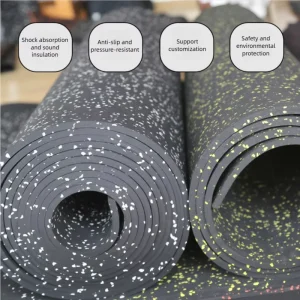 Factory Supply High Density 3mm 4mm 5mm Anti Slip Crumb Rubber Flooring Protective Flooring Gym Wrestling Mat Outdoor Sports