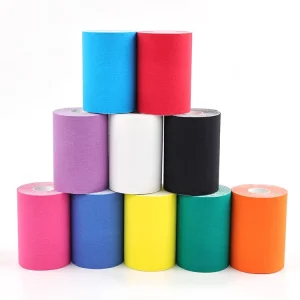 Factory Supply Kinesiology Tape Athletic Extra Wide Waterproof Flexible Cotton & Spandex 10cm Muscle Pain Relief Sports Tape