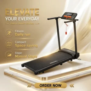 Factory Supply Manual Slope Folding Treadmill 110KG Load Capacity for Home