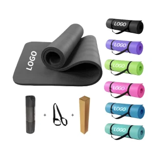 Factory Supply Manufactures Custom Print Non Slip 8mm Thick Gym Exercise Eco Friendly NBR Yoga Mat