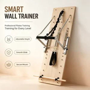 Factory Supply Oak Pilates Wall Unit, Custom Wooden Springboard Pilates Equipment