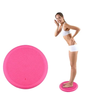 Factory Supply PVC Yoga Balance Mat, Air Cushion Ball, Ankle Exercise, and Foot Massage Board