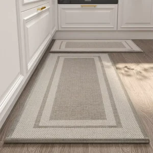 Factory Supply Polyester Kitchen Mat Set Anti-Fatigue Washable