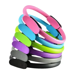 Factory Supply Portable Glass Fiber Yoga Resistance Ring Pilates Circle