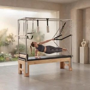 Factory Supply Solid Oak Pilates Cadillac Reformer with Trapeze Adjustable for Home or Commercial Use