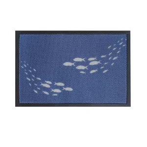 Factory TPE Rubber Backed 3D Mesh Mat Customized Pattern Door Mat