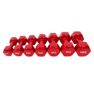 Factory-made Hexagonal Lightweight Dumbbells PVC-Coated Cast Iron for Women’s Home Fitness