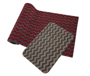 Factory supply wave pattern PP grass mat roll, anti-slip welcome doormat