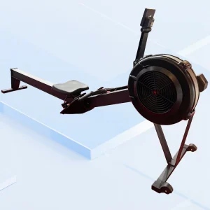 Fan Resistance Rower Adjustable Belt Drive Smart Display Panel Home Cardio Gym Equipment