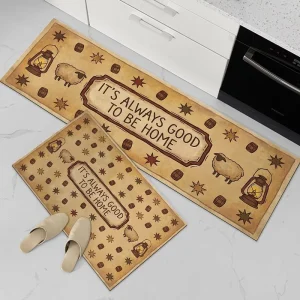 Fast-Drying Diatom Mud Kitchen Mat Super Absorbent Non-Slip Rubber Base Floor Mat