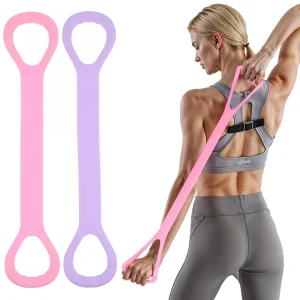 Figure 8 Resistance Band Elastic Workout Bands Portable Arm Leg Stretch Band Yoga Pilates Exercise Rope Home Fitness