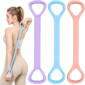 Figure 8 Resistance Bands with Handles 15 25 35 Lb Exercise Bands Silicone Resistance Bands for Women Arms Back Shoulder