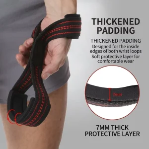 Figure Eight Assist Bands Unisex Customizable Pull up Gloves Protective Sleeve Grip Strap Non Slip for Gym Back Training