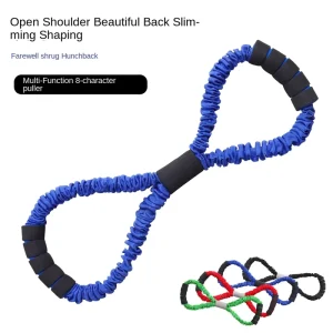 Figure-Eight Yoga Tension Strap Rope System for Shoulder Opening with Anti-Breaking Design