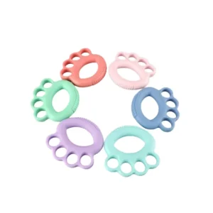 Finger Grip Trainer Hand Strengthener Resistance Ring for Forearm Workout and Rehabilitation