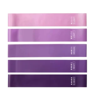 Fitness Accessories Gym Sport Home Workout Purple Latex Hip Loop Resistance Bands Set