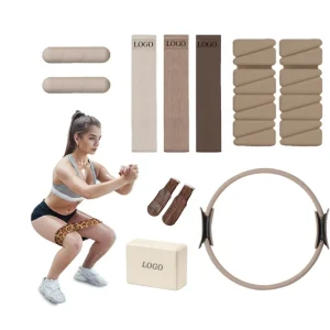 Fitness Accessories Unisex Pilates Accessories Kit Pilates Sock Gym Fabric Resistance Band Yoga Block Pilates Ring