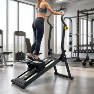 Fitness Adjustable Magnetoresistive Steel Collapsible Stair Climber Exercise Machine Stair Stepper Home Use Sports