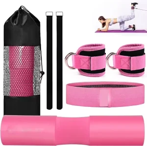 Fitness Ankle Strap Leg Muscle Trainer Shoulder Pad Foam Squat Pad Cable Workout Ankle Cuff Leg Training Weightlifting Barbell