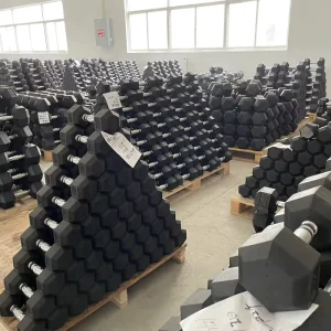 Fitness Custom Logo Cast Urethane Dumbbell Set Round CPU Free Weights Dumbbell for Commercial Gym