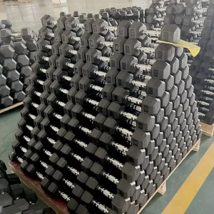 Fitness Durable Free Weights Hexagonal Dumbbell Gym Workout Dumbell Rubber Hex Dumbbells