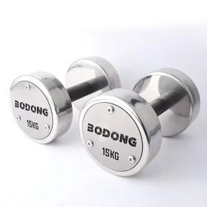 Fitness Equipment Electroplated Steel Dumbbell Fixed Dumbbells Set for Gym