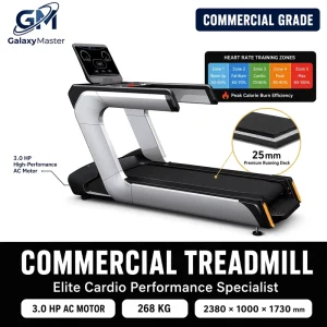 Fitness Equipment Factory Cardio Electric LED LCD Treadmill Commercial 21.5-inch Console 3.0HP AC Motor Gym Running
