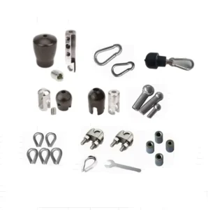 Fitness Equipment Hook Wire Rope Locking Connectors, 5mm and 6mm