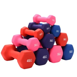 Fitness Equipment Vinyl Dumbbells Yoga Colored Dumbbells