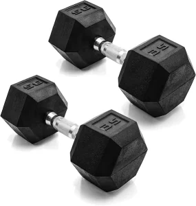 Fitness Hex Dumbbell Gym Basic Equipment Rubber Coated Hexagonal Dumbbell for Home Use
