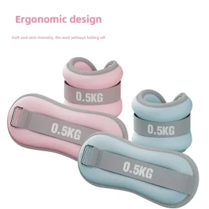 Fitness Iron Sandbag U-Shaped Ankle Weights with Invisible Cuffs and Adjustable Weight for Running Dance Training Men Women