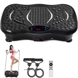 Fitness Platform Massager with 120 Gears, 200W 12-Speed Vibration Plate for Home Exercise