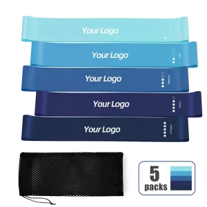 Fitness Resistance Stretch Bands 5 Pack for Booty and Legs